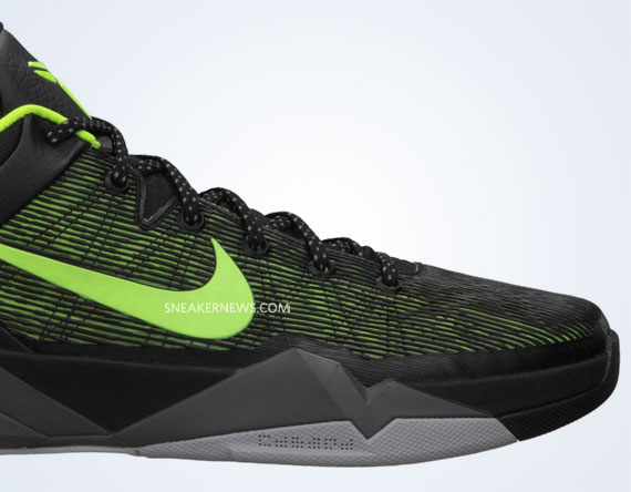 Nike Zoom Kobe Vii Black Neon Grey 11