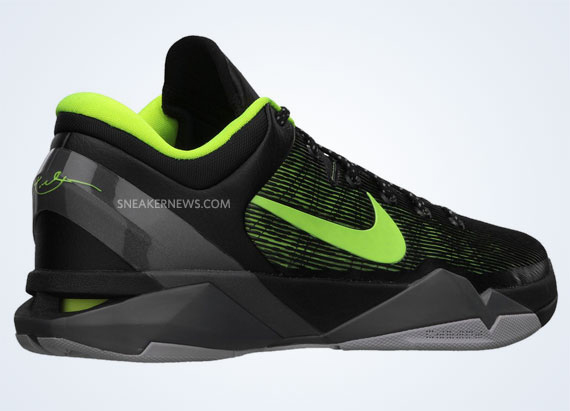 Nike Zoom Kobe Vii Black Neon Grey 12