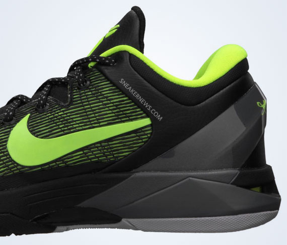 Nike Zoom Kobe Vii Black Neon Grey 5