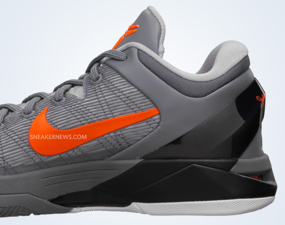 Nike Zoom Kobe Vii Wolf Grey Total Orange Black 11
