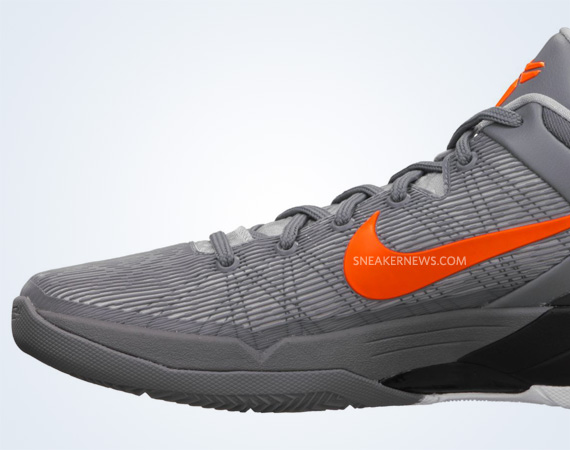 Nike Zoom Kobe Vii Wolf Grey Total Orange Black 12