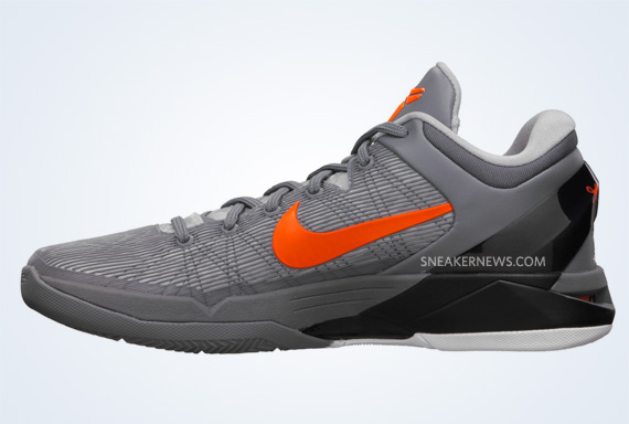 Nike Zoom Kobe Vii Wolf Grey Total Orange Black 2
