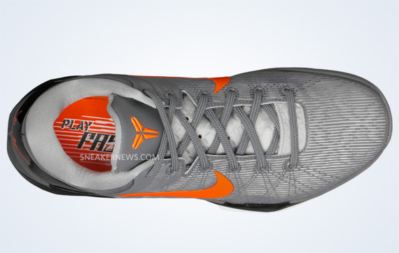 Nike Zoom Kobe Vii Wolf Grey Total Orange Black 3