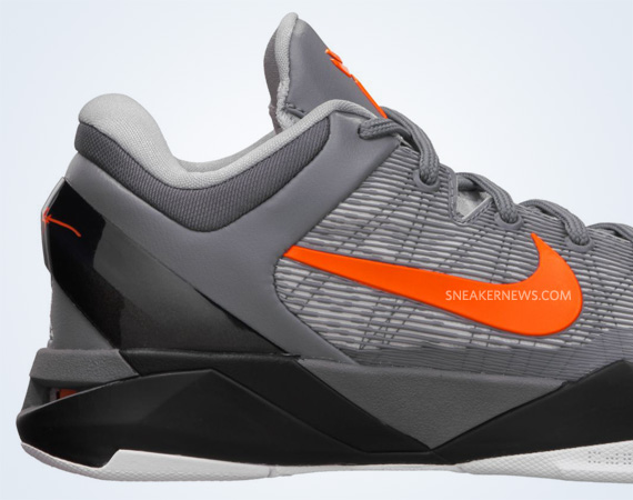 Nike Zoom Kobe Vii Wolf Grey Total Orange Black 7