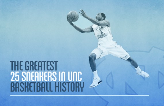The Greatest 25 Sneakers in UNC Basketball History