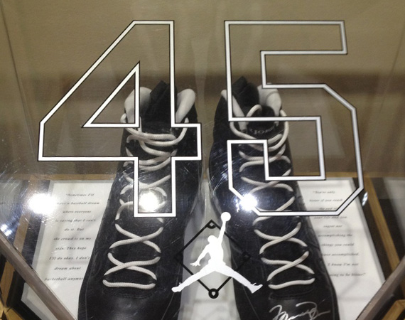 Air Jordan IX ’45’ – Autographed & Game-Worn Display