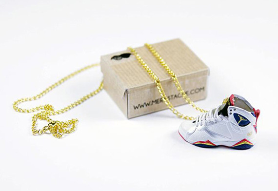 Jordan 1 Orange Necklace With Gift Box Air Jordan Necklace 