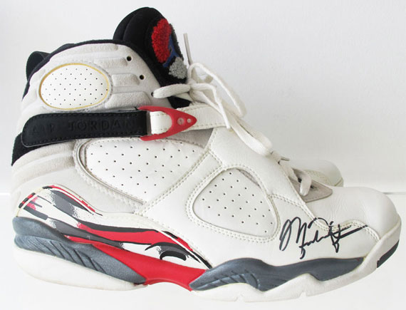 Air Jordan VIII – Game Worn + Autographed by Michael Jordan