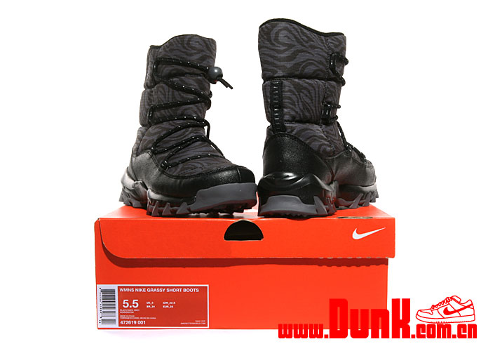 Nike Acg Wmns Grassy Short Boot Black Dark Grey 6