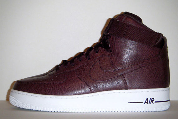 Nike Af1 High Prm Red Lthr 12 10