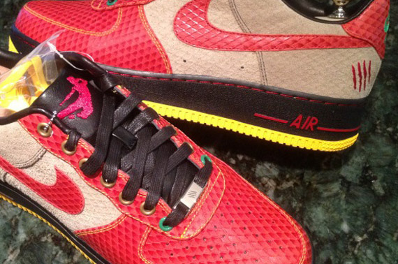 Nike Air Force 1 Bespoke 'Bruce Lee' by Shane Victorino