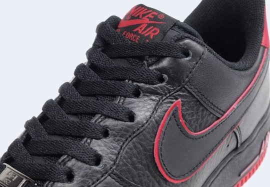 nike air force 1 black red 1