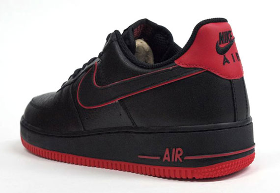 Nike Air Force 1 Black Red 5