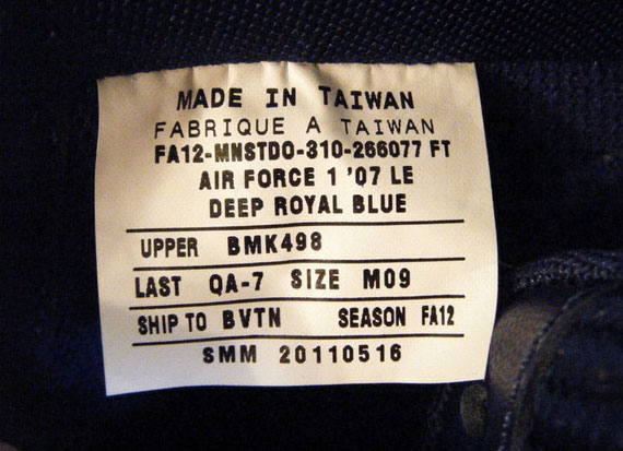 Nike Air Force 1 Low Deep Royal Blue Fall 2012 13