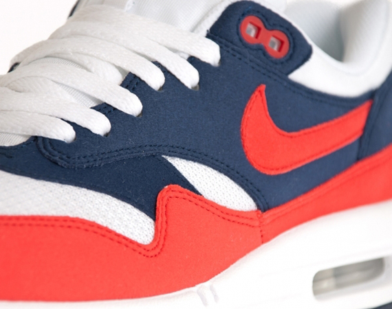 Air max 1 red white cheap blue