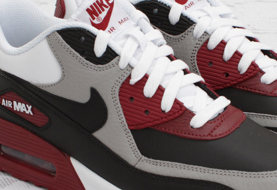 Nike air max hot sale 90 grey and red