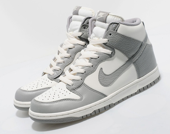 Nike Dunk High Grey White Size 4