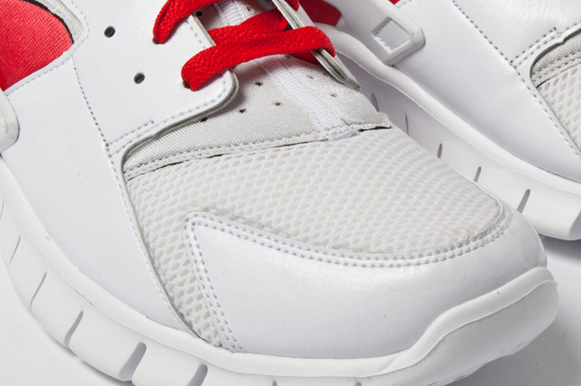 Nike Huarache Free 2012 White Red 5