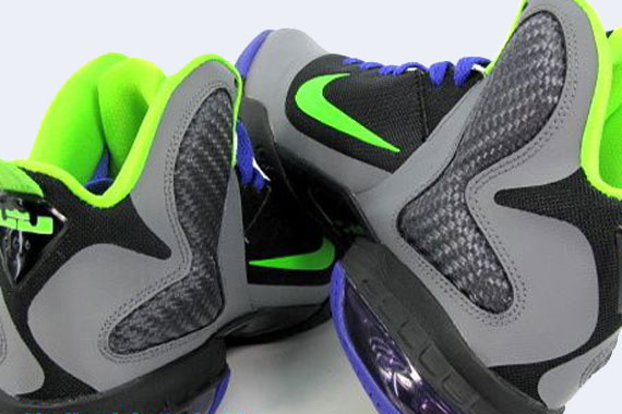 Nike LeBron 9 GS - Grey - Volt - Purple 