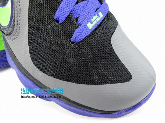 Nike Lebron 9 Gs Grey Volt Purple Black 3