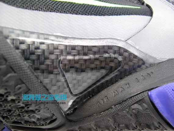 Nike Lebron 9 Gs Grey Volt Purple Black 6