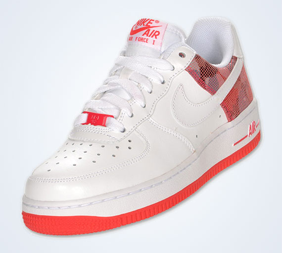 Nike WMNS Air Force 1 Low - White - Siren Red - SneakerNews.com