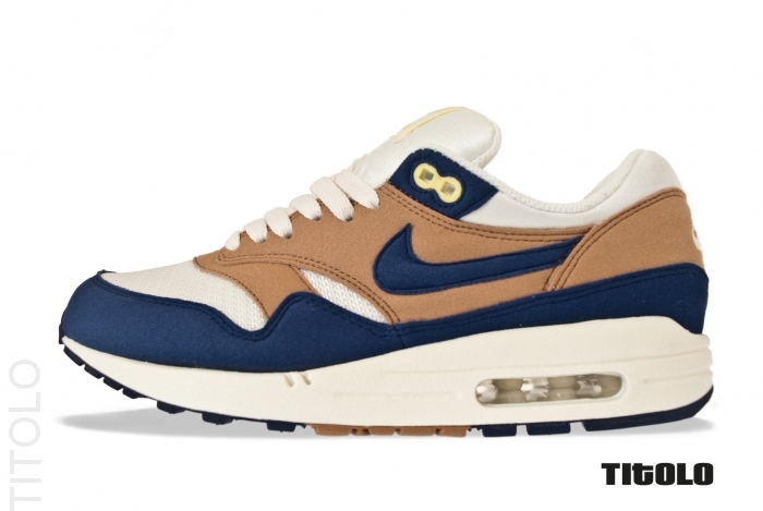 Nike Wmns Air Max 1 P Shale Lylac Blue Sail Yellow Diamond 2