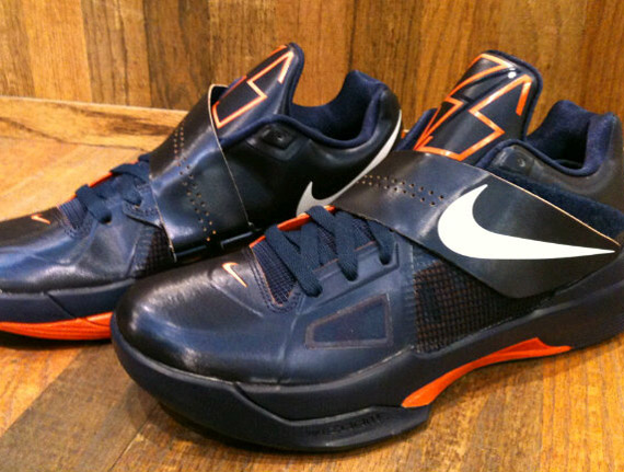 Nike Zoom Kd Iv Navy Orange 1