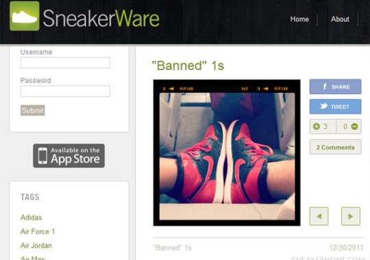 SneakerWare Website Update