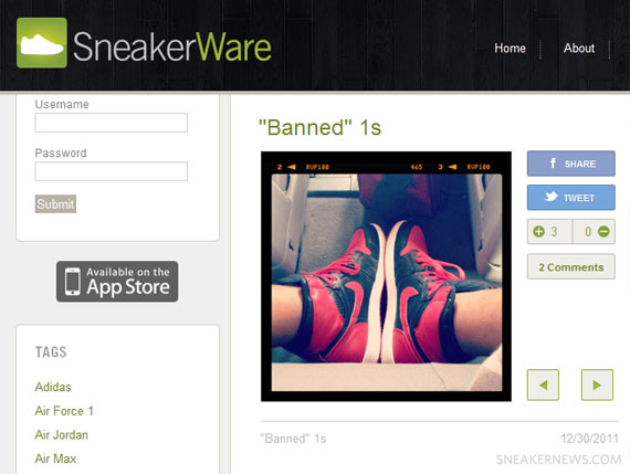 Sneakerware Website Update 1