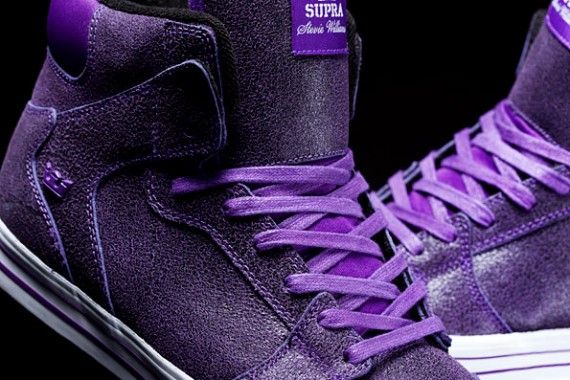 Supra Stevie Williams Signature Vaider - Purple Cracked Leather
