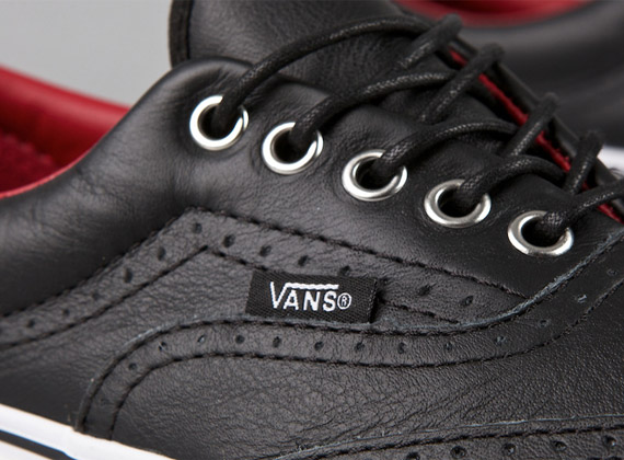 Vans Era Wingtip – Black – Red – White