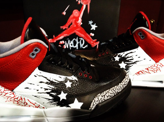 Air Jordan Iii Dave White Customs By Mache 5