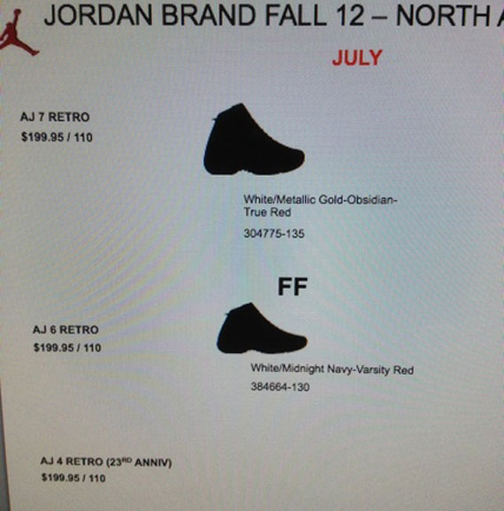 Air Jordan Retros Fall 2012 8