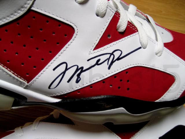 Air Jordan VI 'Carmine' - Autographed Pair on eBay