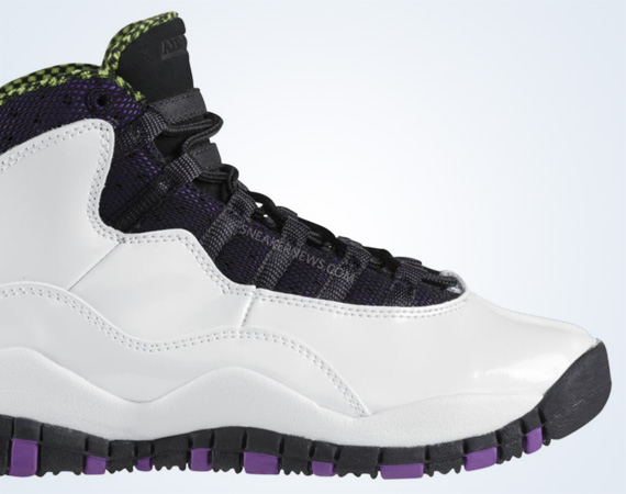Air Jordan X GS - White - Violet - Cyber | Release Date 