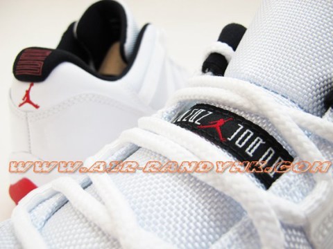 Air Jordan XI Low - White - Black - Varsity Red | New Images ...