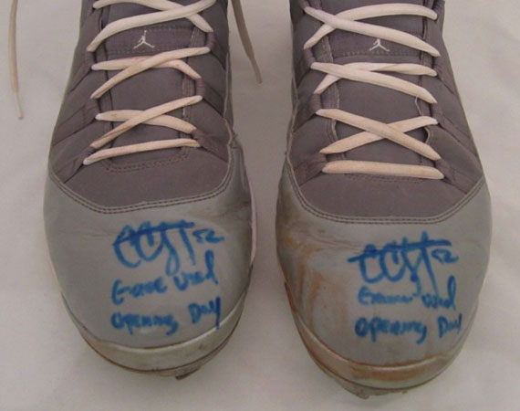 Air Jordan XI 'Cool Grey' - C.C. Sabathia's Opening Day 2010 Cleats