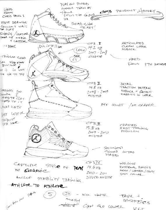 Jordan Cp3.v Design Sketches 15