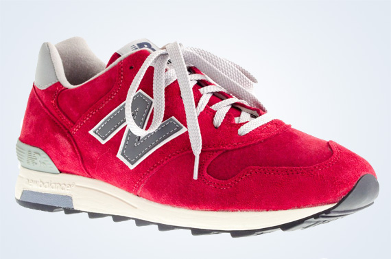 New Balance Men's x Auralee XC-72 in Blau Red Suede Jcrew 2