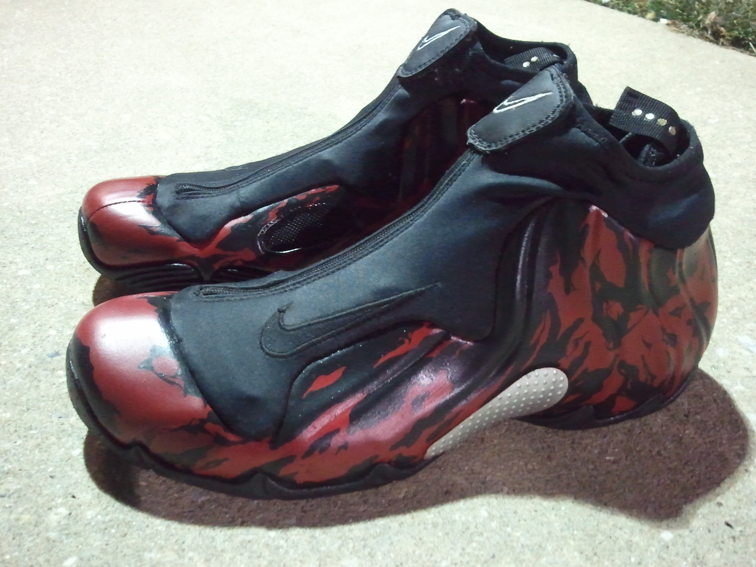 Nike Air Flightposite Carnage Customs Jonathan Carrington 01