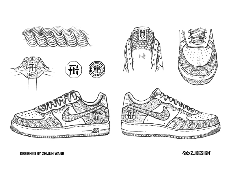nike-air-force-1-low-30th-anniversary-year-of-the-dragon-custom-19 Nike Air Force 1 Low 30th Anniversary Year Of The Dragon Custom 19