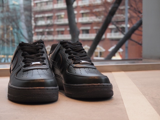 OLYMPUS DIGITAL CAMERA Nike Air Force 1 Low Black Dark Grey Heather 3