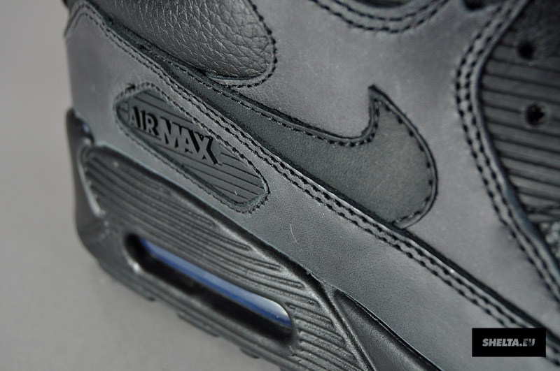 Nike Air Max 90 Premium Black Leather 1