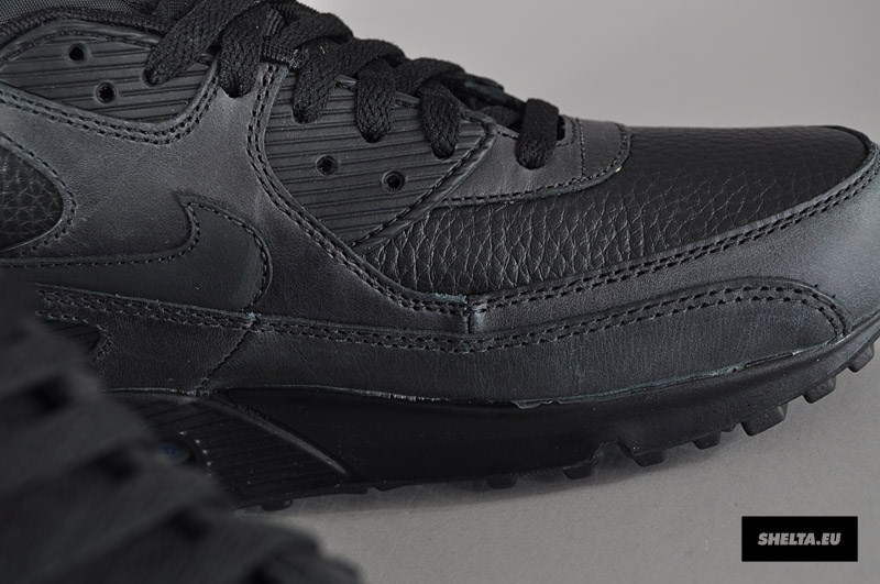 Nike Air Max 90 Premium Black Leather 11