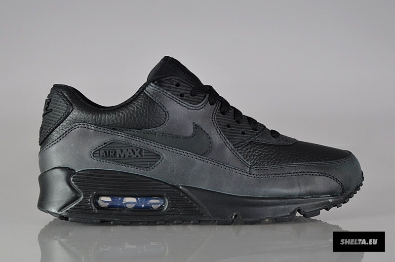 Nike Air Max 90 Premium Black Leather 2