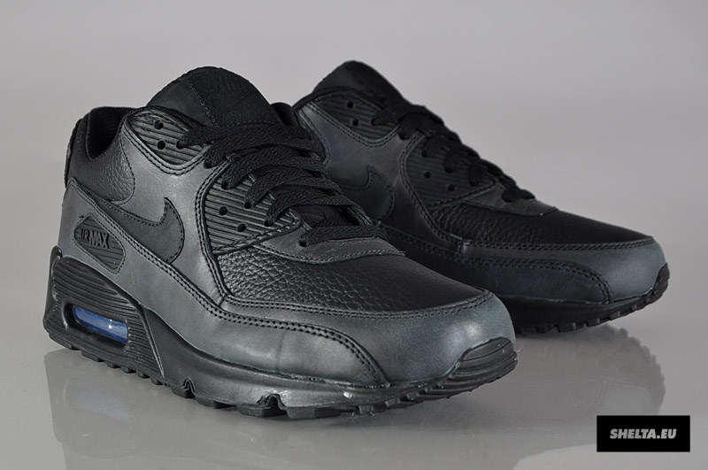 Nike Air Max 90 Premium Black Leather 6