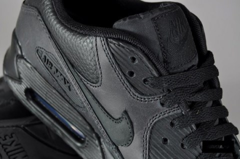 Nike Air Max 90 Premium - Black Leather - SneakerNews.com