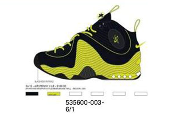 Nike Air Penny Ii Qs Black Atomic Green Summer 2012