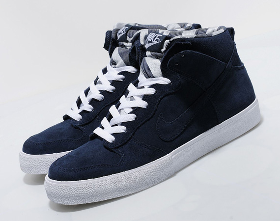 Nike Dunk High Ac Navy White Suede 5